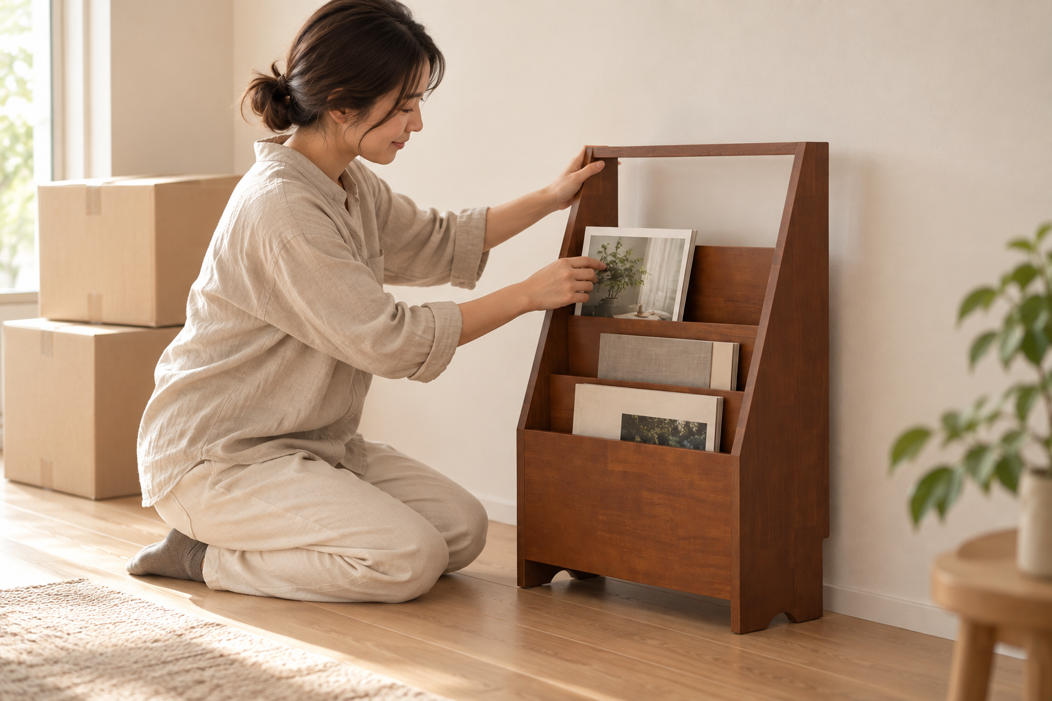 住まいの変化に合わせてYOWOS家具を使う様子