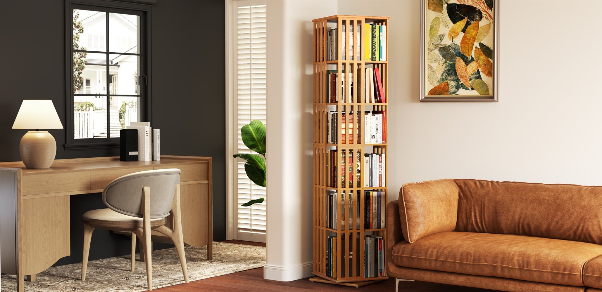 Rotating Bookshelf